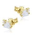 Appealing Designed With CZ Stone Silver Ear Stud STS-5510